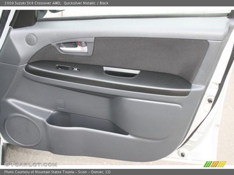 Quicksilver Metallic / Black 2009 Suzuki SX4 Crossover AWD