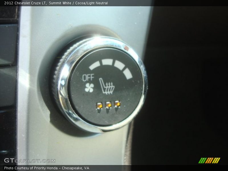 Summit White / Cocoa/Light Neutral 2012 Chevrolet Cruze LT