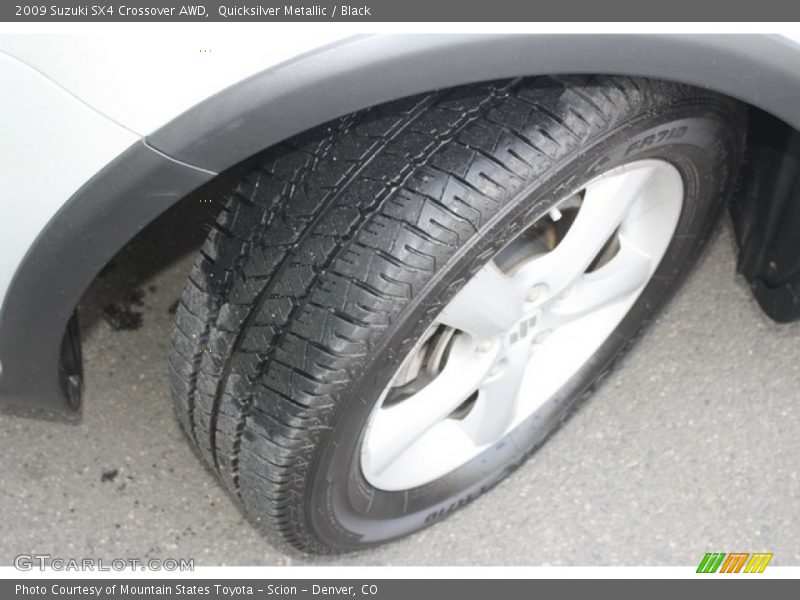 Quicksilver Metallic / Black 2009 Suzuki SX4 Crossover AWD