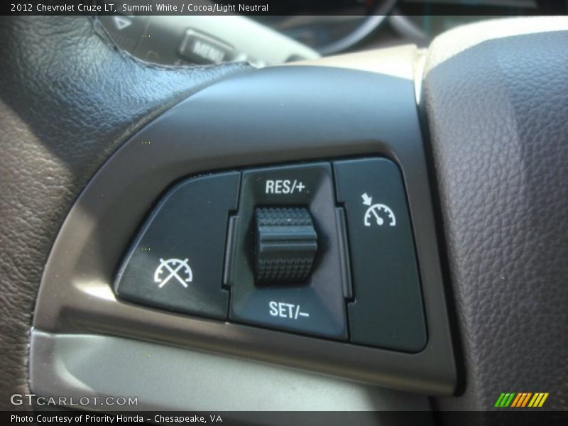 Summit White / Cocoa/Light Neutral 2012 Chevrolet Cruze LT