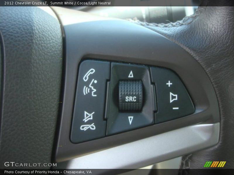 Summit White / Cocoa/Light Neutral 2012 Chevrolet Cruze LT