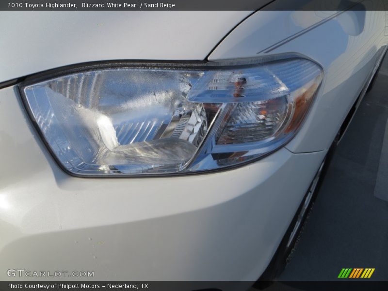 Blizzard White Pearl / Sand Beige 2010 Toyota Highlander