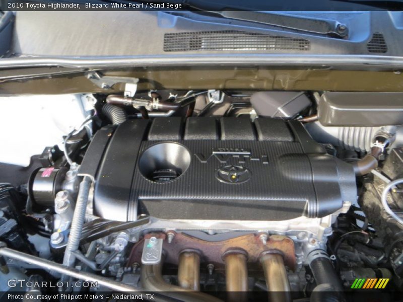 Blizzard White Pearl / Sand Beige 2010 Toyota Highlander