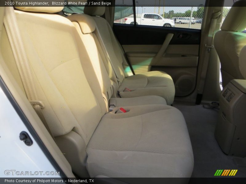 Blizzard White Pearl / Sand Beige 2010 Toyota Highlander