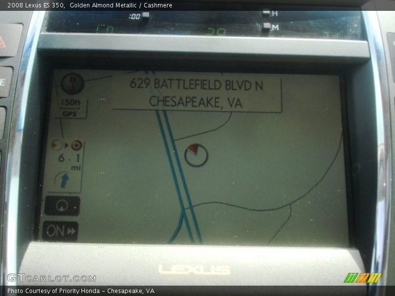 Golden Almond Metallic / Cashmere 2008 Lexus ES 350