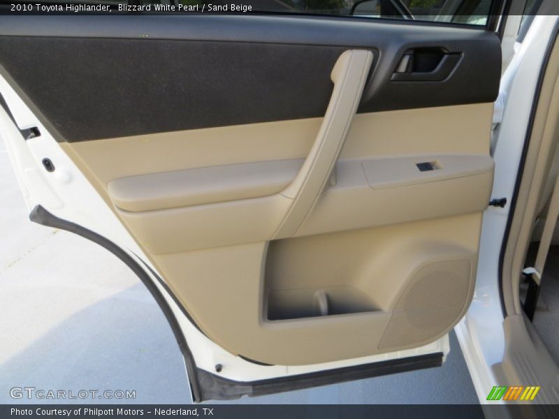 Blizzard White Pearl / Sand Beige 2010 Toyota Highlander