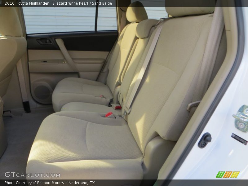 Blizzard White Pearl / Sand Beige 2010 Toyota Highlander