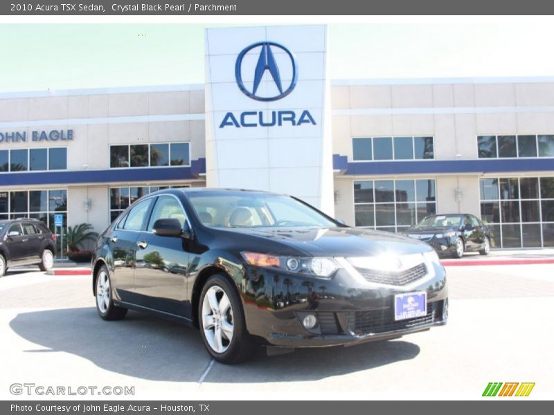 Crystal Black Pearl / Parchment 2010 Acura TSX Sedan