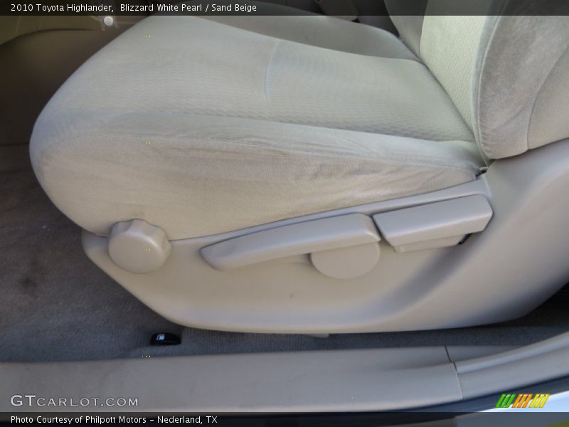 Blizzard White Pearl / Sand Beige 2010 Toyota Highlander