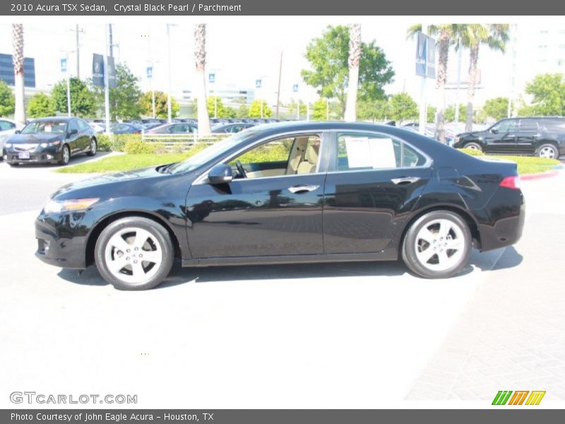 Crystal Black Pearl / Parchment 2010 Acura TSX Sedan