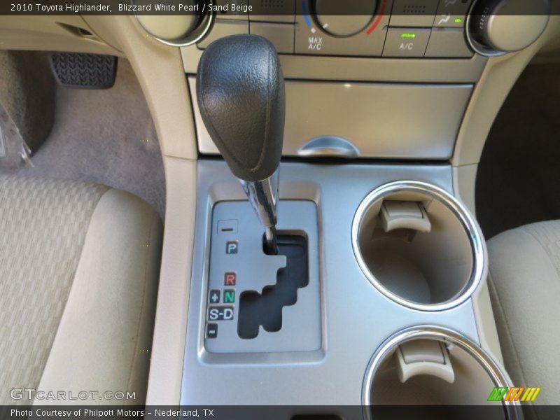 Blizzard White Pearl / Sand Beige 2010 Toyota Highlander