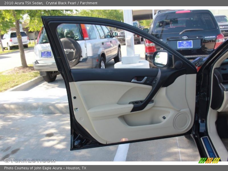 Crystal Black Pearl / Parchment 2010 Acura TSX Sedan