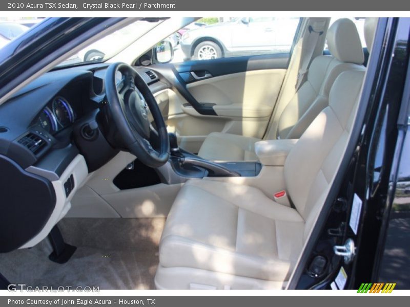Crystal Black Pearl / Parchment 2010 Acura TSX Sedan
