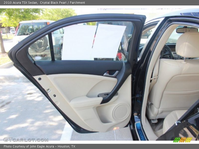 Crystal Black Pearl / Parchment 2010 Acura TSX Sedan