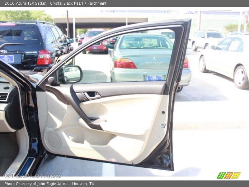 Crystal Black Pearl / Parchment 2010 Acura TSX Sedan