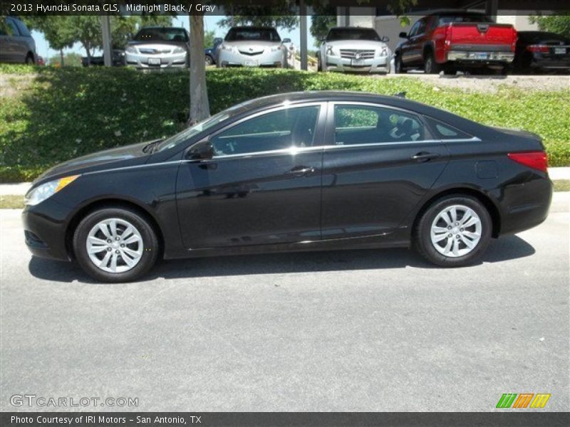 Midnight Black / Gray 2013 Hyundai Sonata GLS