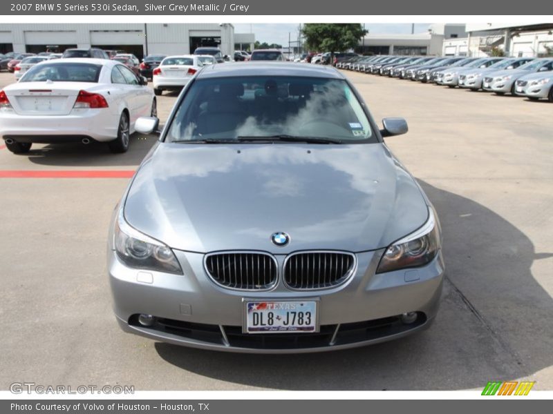 Silver Grey Metallic / Grey 2007 BMW 5 Series 530i Sedan