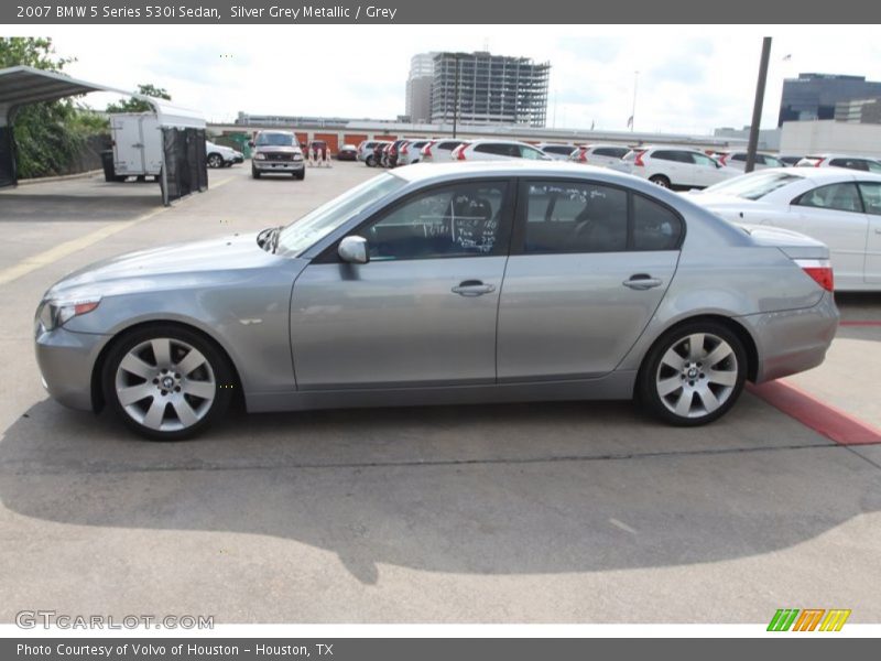 Silver Grey Metallic / Grey 2007 BMW 5 Series 530i Sedan