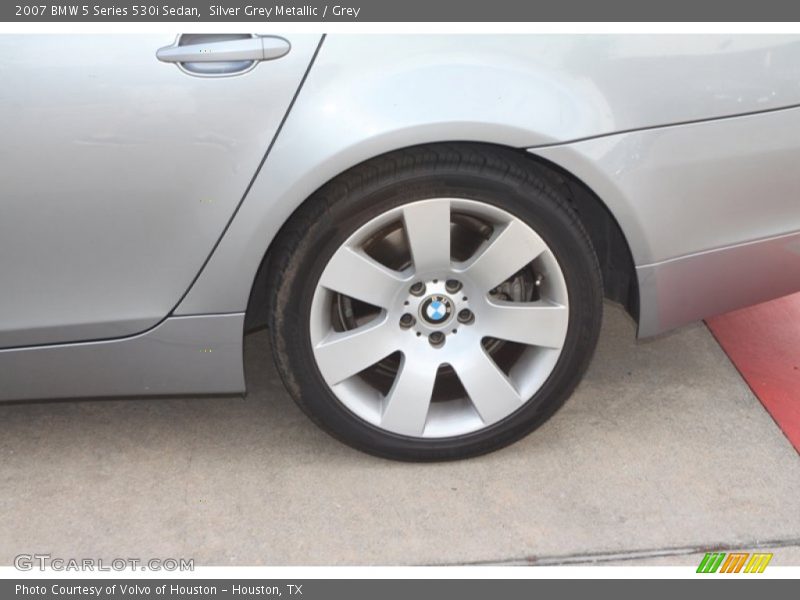 Silver Grey Metallic / Grey 2007 BMW 5 Series 530i Sedan