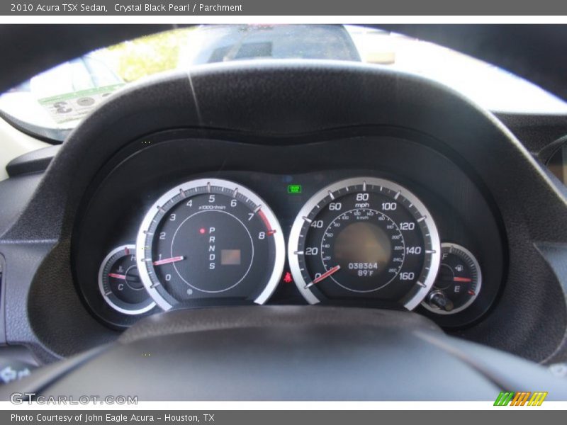 Crystal Black Pearl / Parchment 2010 Acura TSX Sedan