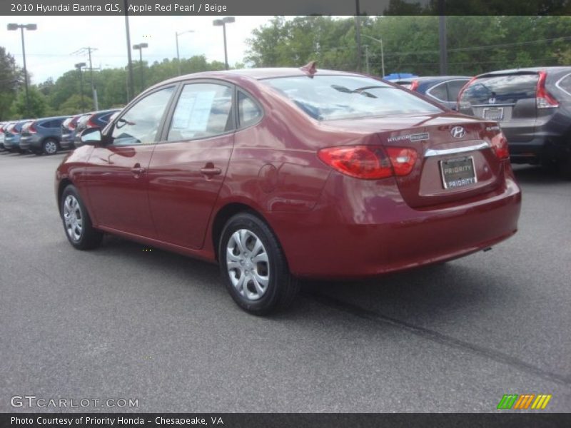 Apple Red Pearl / Beige 2010 Hyundai Elantra GLS