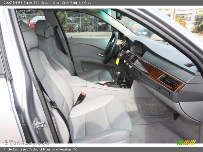 Silver Grey Metallic / Grey 2007 BMW 5 Series 530i Sedan