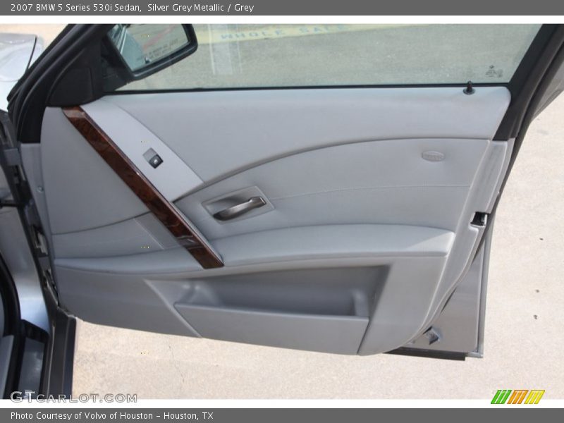 Silver Grey Metallic / Grey 2007 BMW 5 Series 530i Sedan