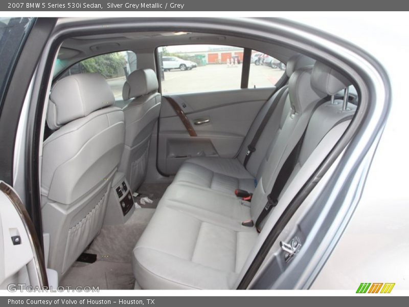 Silver Grey Metallic / Grey 2007 BMW 5 Series 530i Sedan