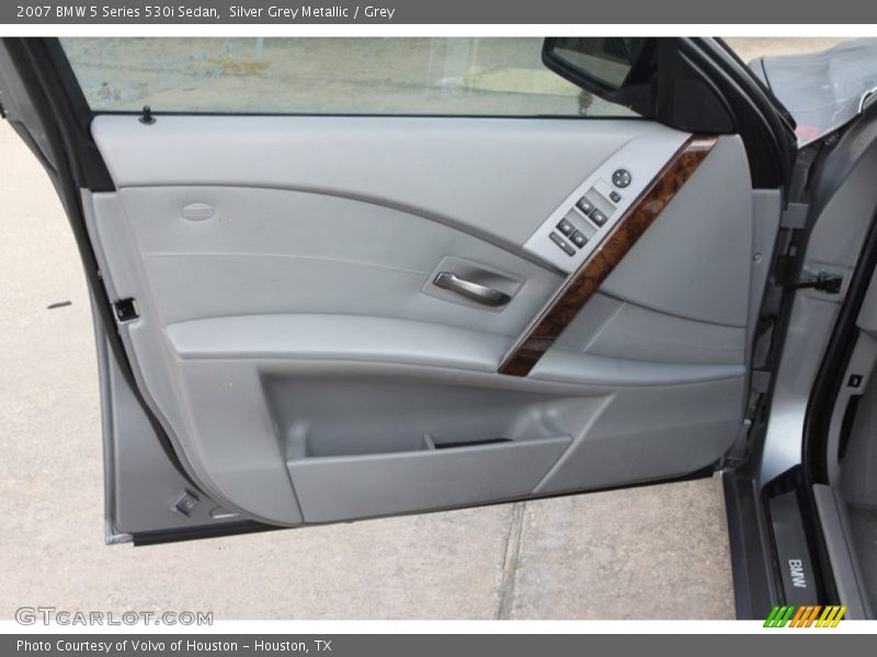 Silver Grey Metallic / Grey 2007 BMW 5 Series 530i Sedan