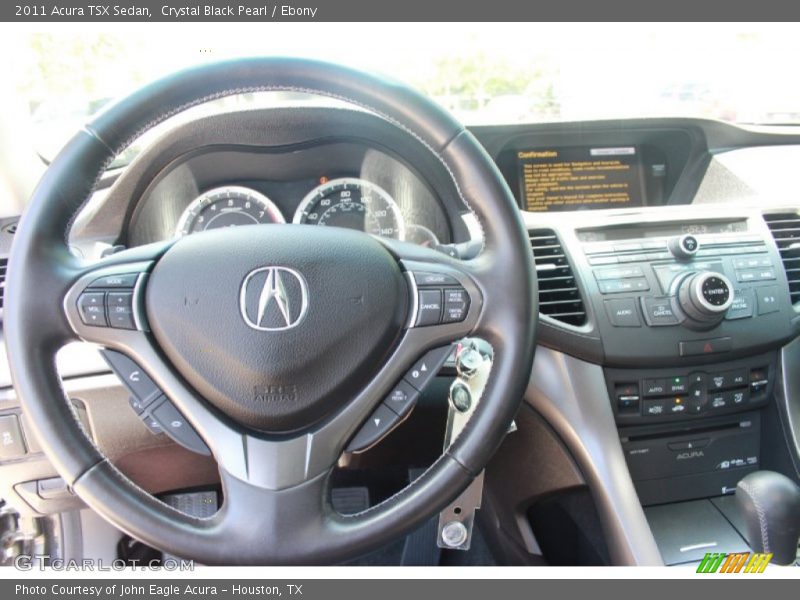 Crystal Black Pearl / Ebony 2011 Acura TSX Sedan