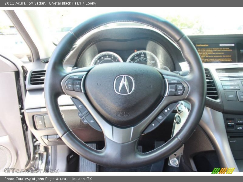Crystal Black Pearl / Ebony 2011 Acura TSX Sedan