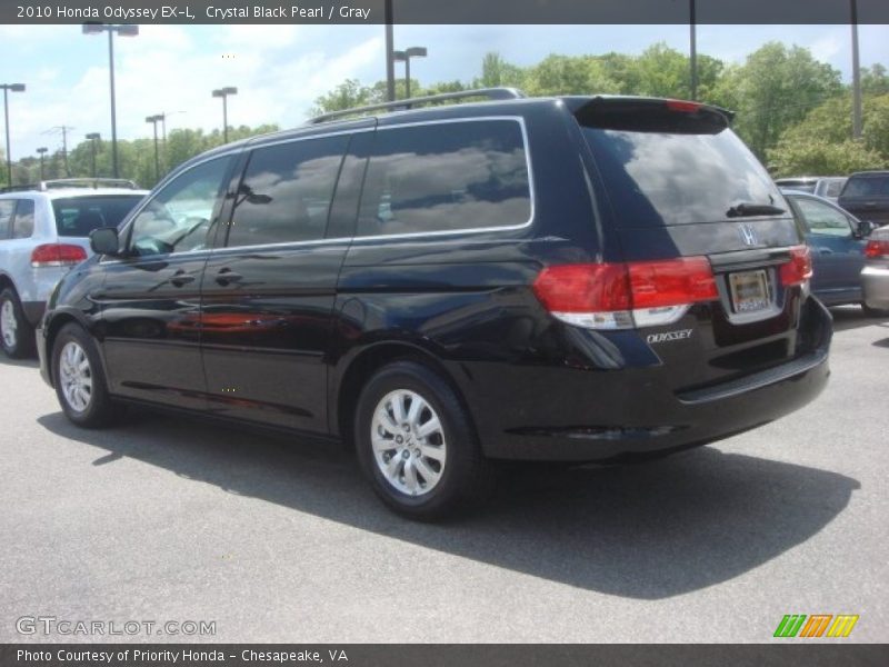 Crystal Black Pearl / Gray 2010 Honda Odyssey EX-L
