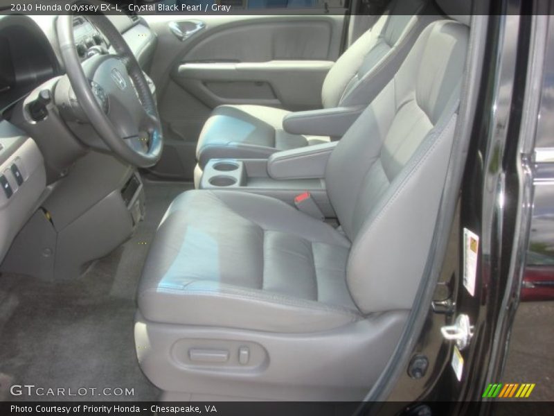 Crystal Black Pearl / Gray 2010 Honda Odyssey EX-L