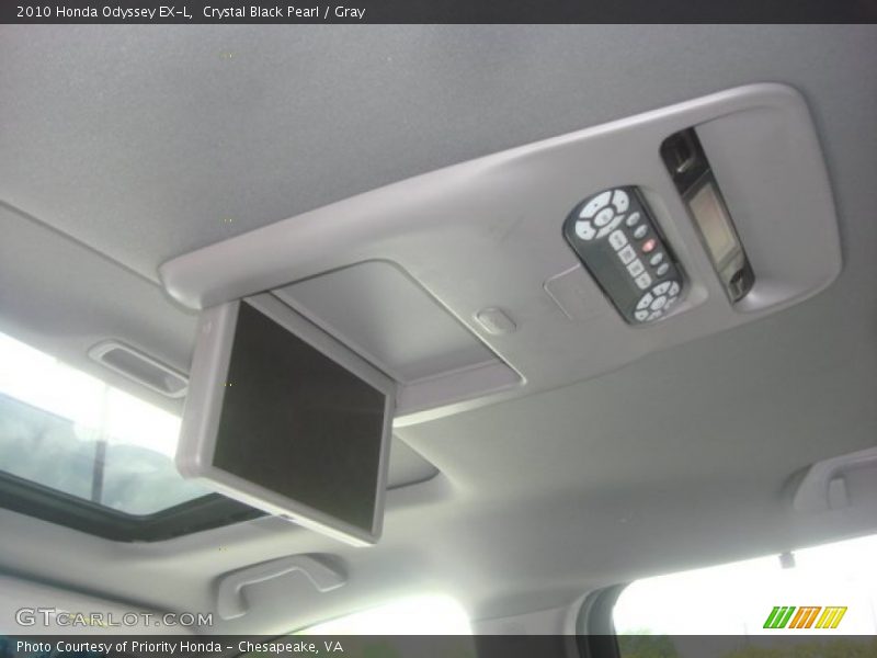Crystal Black Pearl / Gray 2010 Honda Odyssey EX-L
