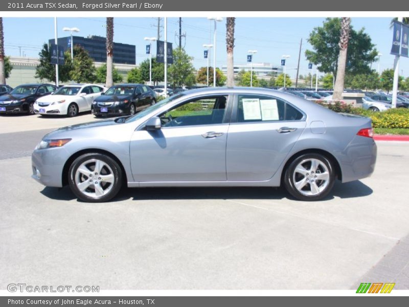 Forged Silver Pearl / Ebony 2011 Acura TSX Sedan