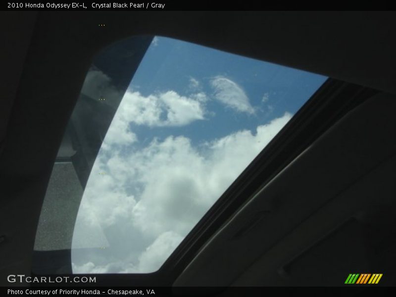 Crystal Black Pearl / Gray 2010 Honda Odyssey EX-L