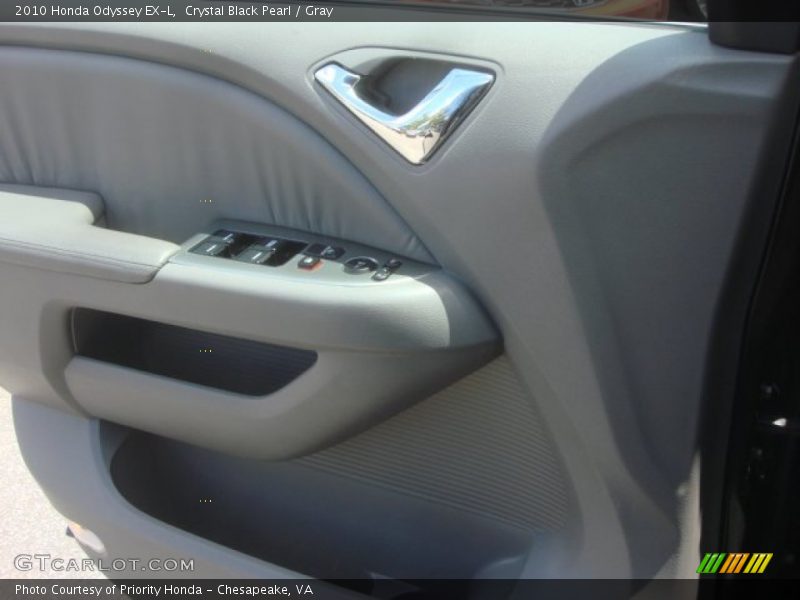 Crystal Black Pearl / Gray 2010 Honda Odyssey EX-L