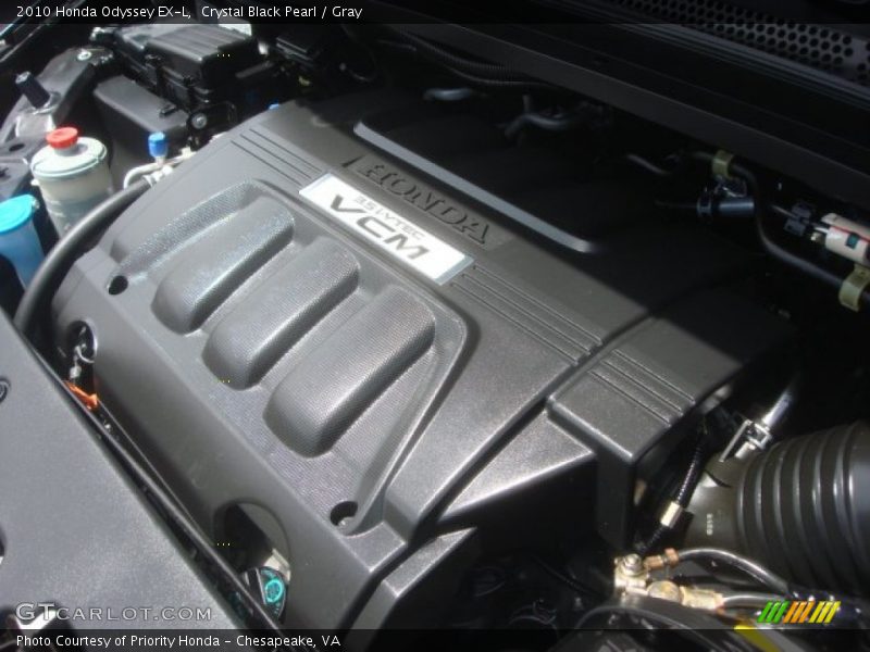 Crystal Black Pearl / Gray 2010 Honda Odyssey EX-L