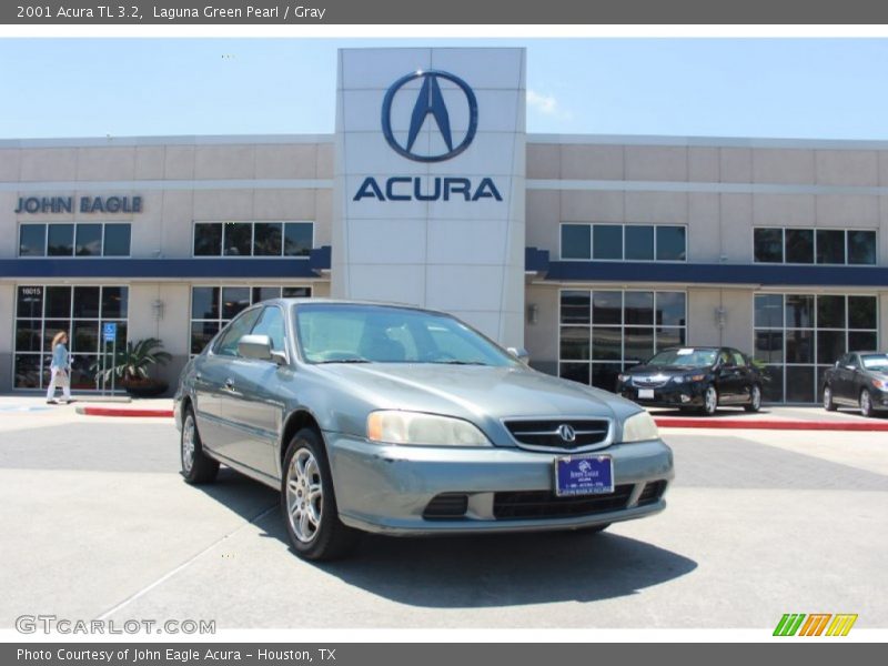 Laguna Green Pearl / Gray 2001 Acura TL 3.2