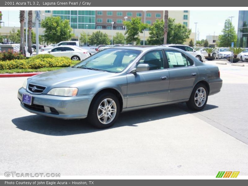 Laguna Green Pearl / Gray 2001 Acura TL 3.2