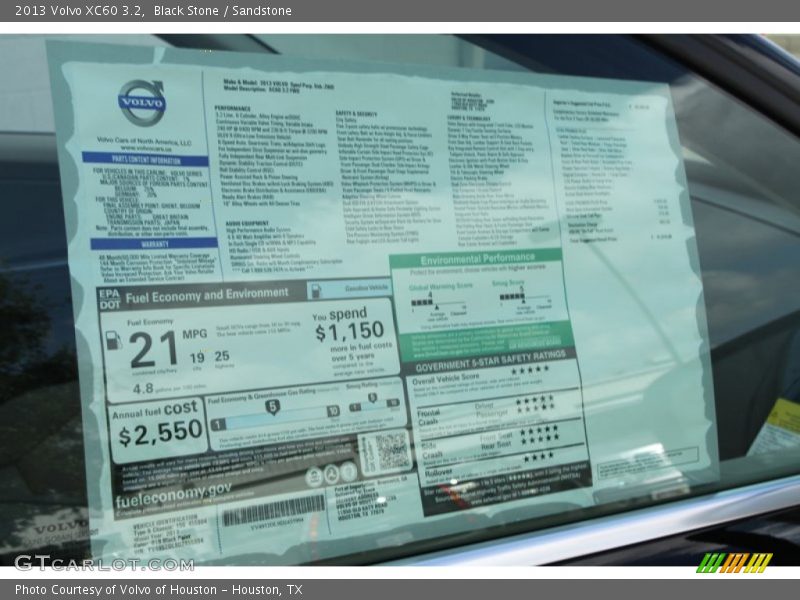 Black Stone / Sandstone 2013 Volvo XC60 3.2