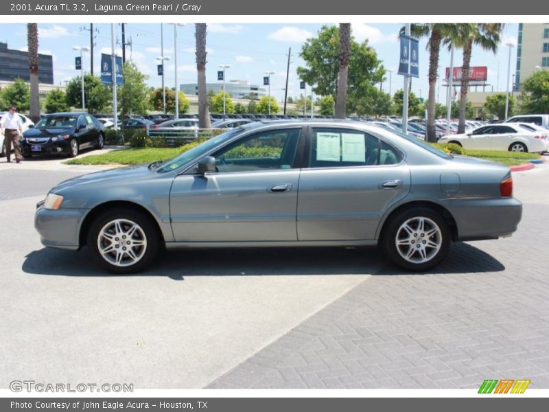 Laguna Green Pearl / Gray 2001 Acura TL 3.2
