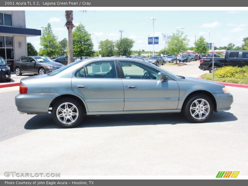 Laguna Green Pearl / Gray 2001 Acura TL 3.2