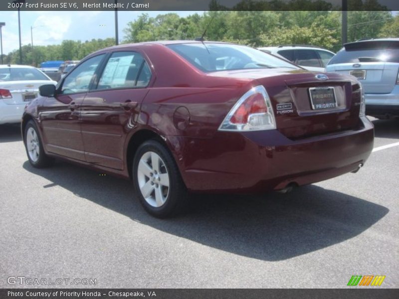 Merlot Metallic / Camel 2007 Ford Fusion SE V6