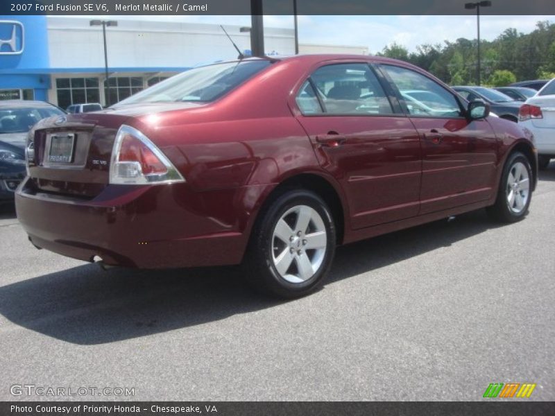 Merlot Metallic / Camel 2007 Ford Fusion SE V6