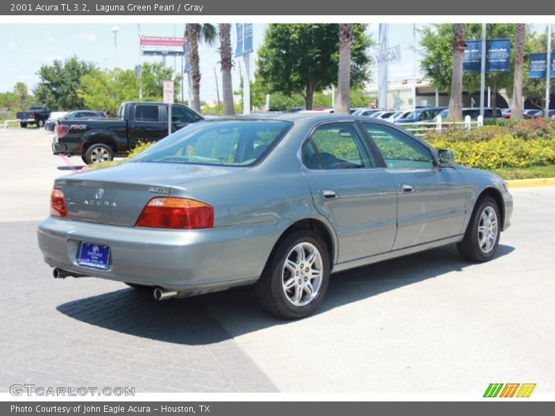 Laguna Green Pearl / Gray 2001 Acura TL 3.2
