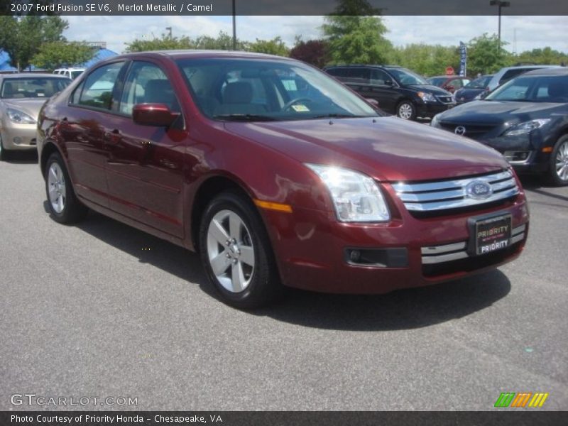 Merlot Metallic / Camel 2007 Ford Fusion SE V6