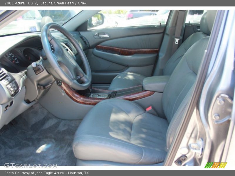 Laguna Green Pearl / Gray 2001 Acura TL 3.2