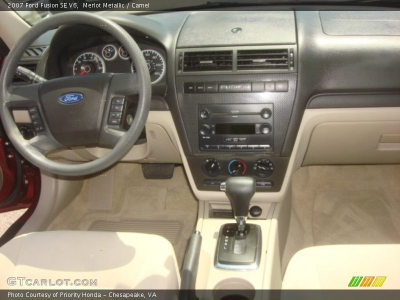 Merlot Metallic / Camel 2007 Ford Fusion SE V6