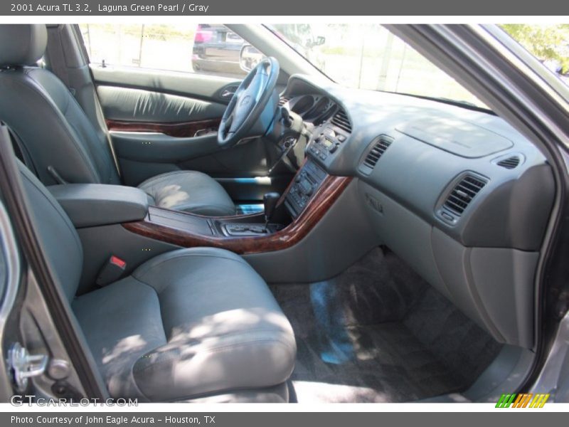 Laguna Green Pearl / Gray 2001 Acura TL 3.2